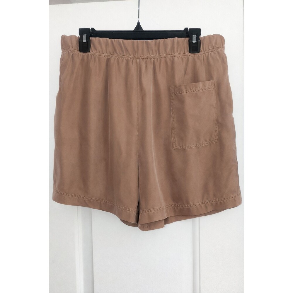 100% Silk Shorts Womens Elastic Waist Pull On  Luxury UNSUBSCRIBED NWT Medium